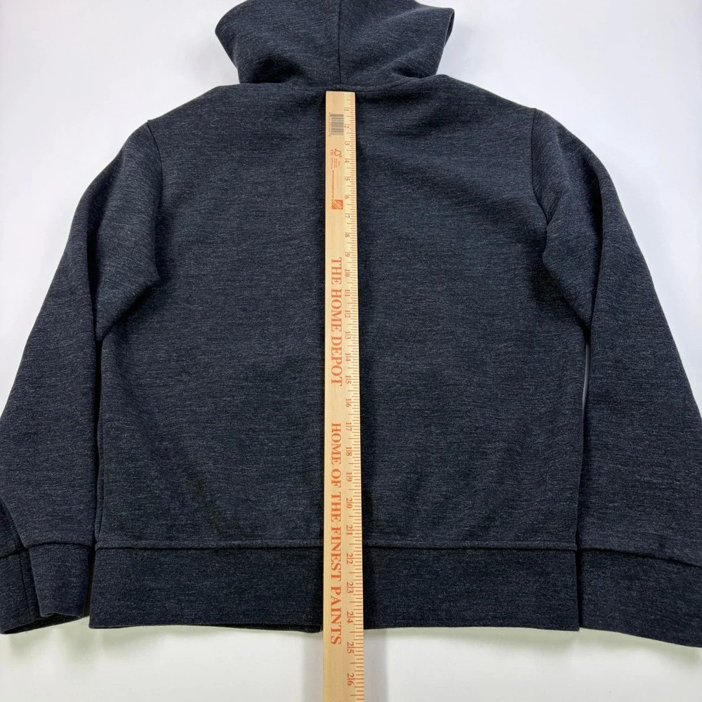 Polo Ralph Lauren Double-Knit Full-Zip Hoodie Mens Medium Charcoal Grey Pony
